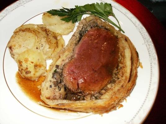 boeuf wellington, sauce madère à la truffe