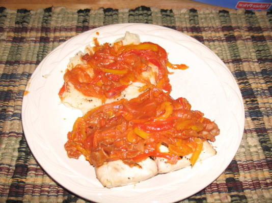 bar à la sauce au poivre sicilien