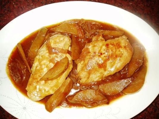 poulet au curry avec poires