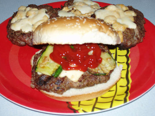 cheeseburgers fumés au pesto