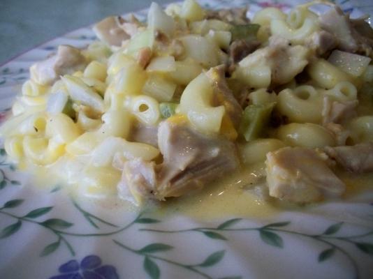casserole de poulet et fromage croquant