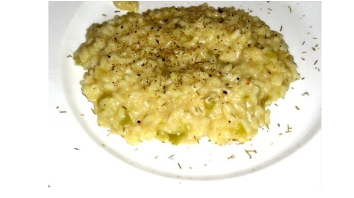 risotto de printemps aux échalotes et citron