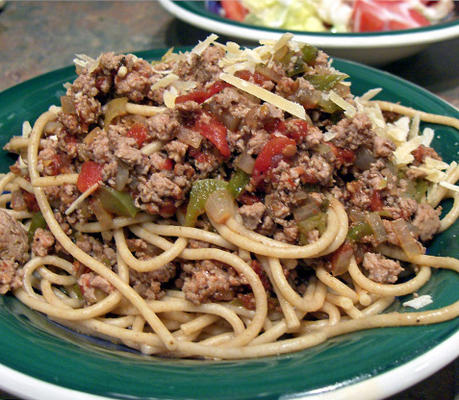 spaghetti à la viande de dinde