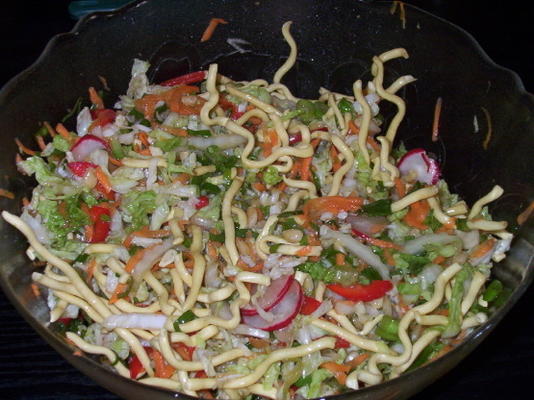 salade de nouilles frites orientale