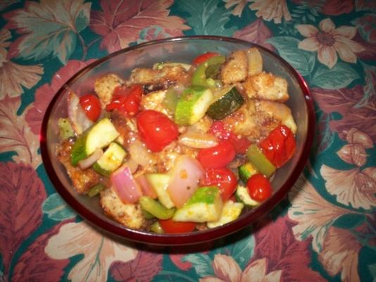 recette facile de poêle aubergines et pâtes