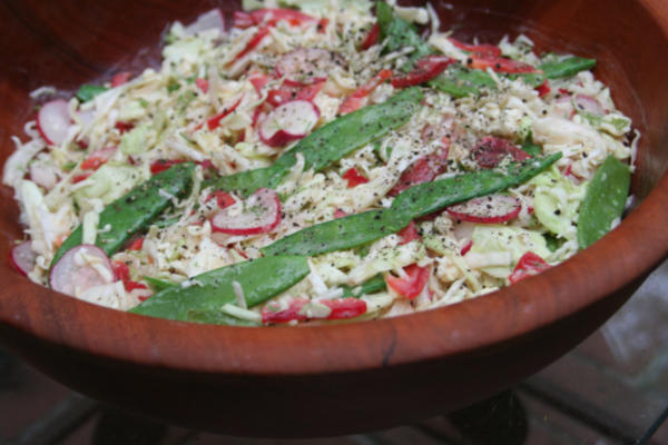 salade de cinq légumes au fromage bleu