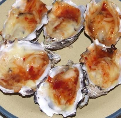 huîtres au piment doux
