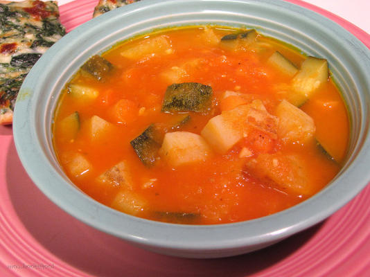 soupe de légumes copieux-faible en gras