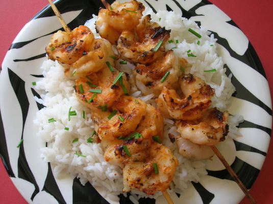 Satay thai aux crevettes 5 minutes