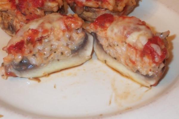 funghi ripieni (champignons farcis)