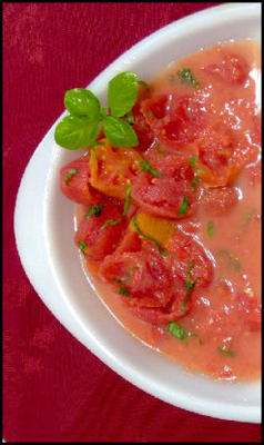 les tomates rouges frites d'evelyn
