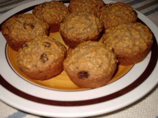 muffins aux raisins secs à l'avoine