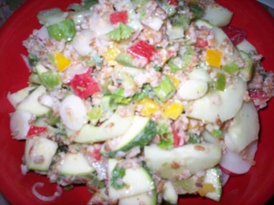 salade de boulgour de légumes avec vinaigrette au babeurre