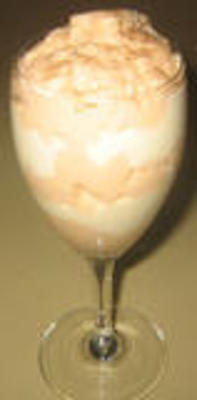 parfait de pêche au gingembre diabétique