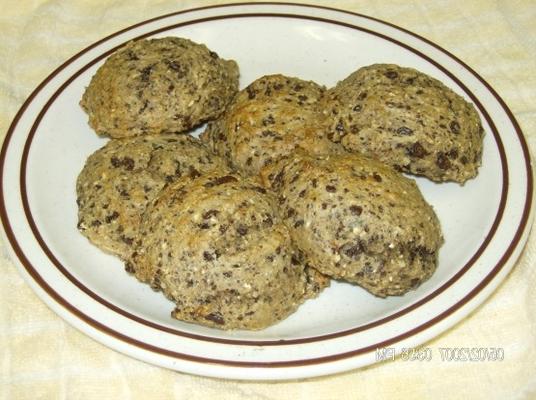 biscuits aux pépites de chocolat à la banane et au blé entier faibles en gras