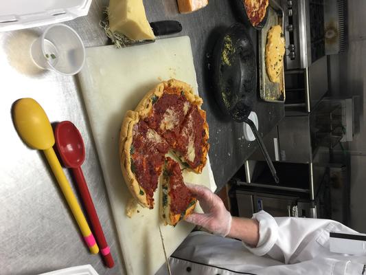 chicago stylepizza croul de lou malnati - pâte