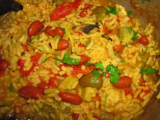 arroz con frijoles a l'espanola