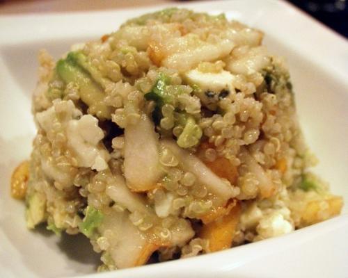 salade de quinoa à la poire et à l'avocat