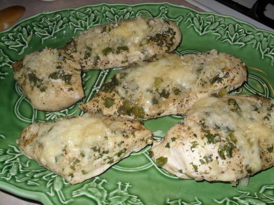 poitrines de poulet cuites au four avec du fromage