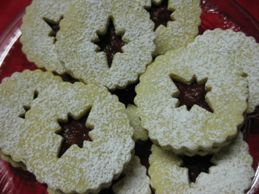 biscuits linzer à la framboise et aux figues (diabétique)