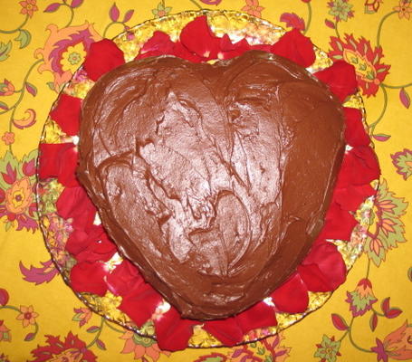 gâteau au chocolat et glaçage fourré à la framboise