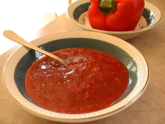 pimenta moida (sauce portugaise au poivron rouge)