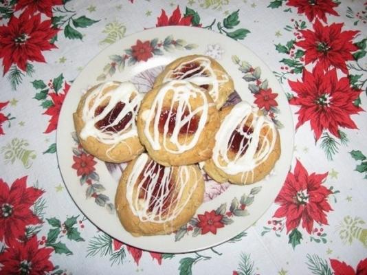 biscuits de Noël empreinte de pouce