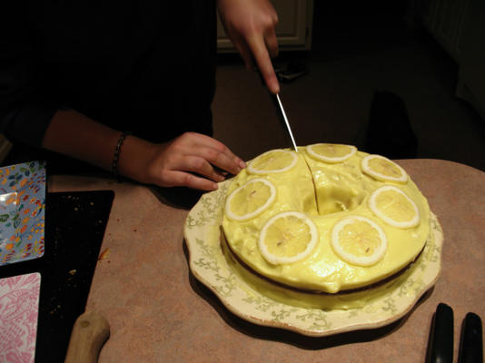 gâteau céleste en mousseline de citron