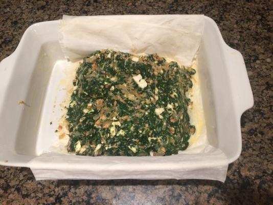 spanakopita (tarte aux épinards) par ina garten