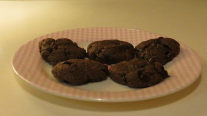 biscuits au beurre de cacahuète, pépites de chocolat, presque sans farine