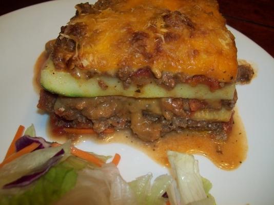 lasagne à la grosse courge et aux courgettes