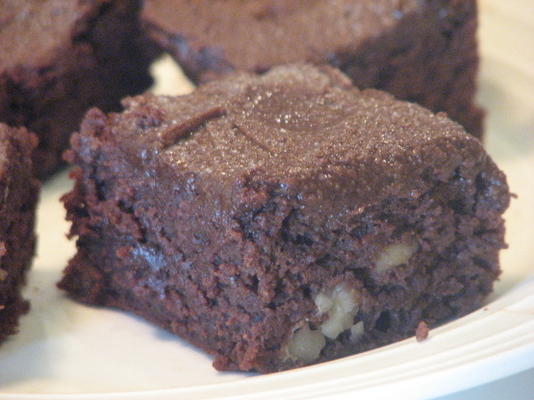 brownies fudgy - faible en gras