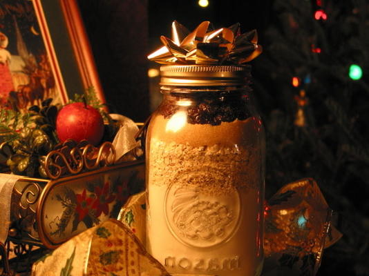 scones d'avoine et de cerise (mélange de cadeau dans un pot)