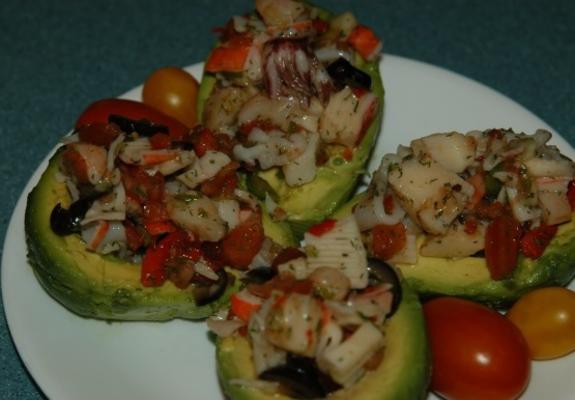 avocat farci aux fruits de mer