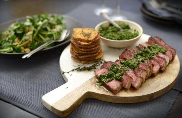 steak argentin avec chimichurri