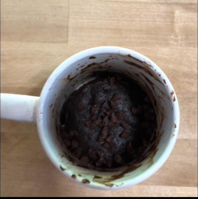 brownie sain dans une tasse
