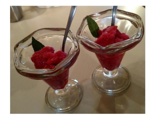 sorbet framboise-anisette - (pas besoin de sorbetière!)