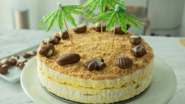 gâteau de banane pudding à la plage