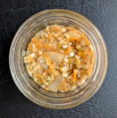 avoine poire carotte gingembre froid