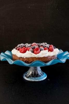 Gâteau au chocolat en soie sans cuisson végétalien sans céréales