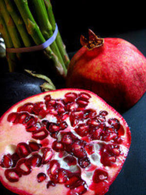 aubergine au sirop de grenade (betanjan bi ruman)