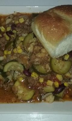 soupe minestrone de boeuf haché
