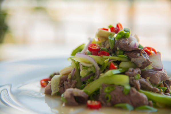 salade cambodgienne au veau et au boeuf