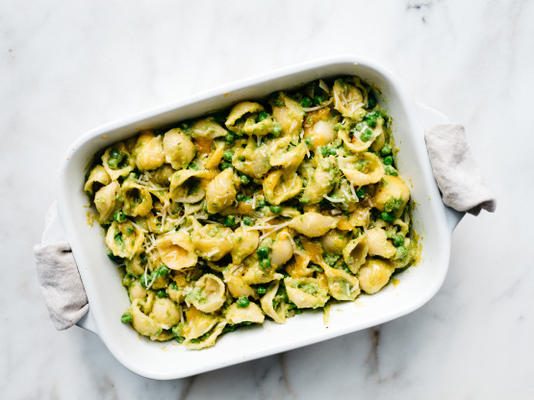 petit pois et fromage