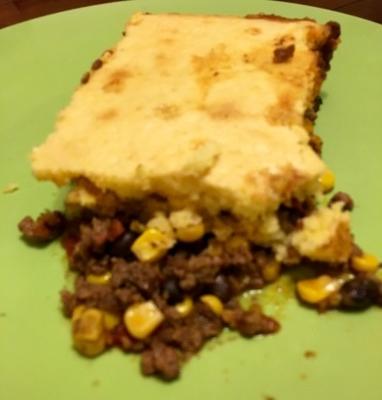 cocotte de boeuf haché pain de maïs