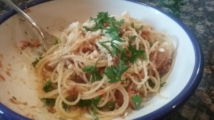 spaghettis à la sardine