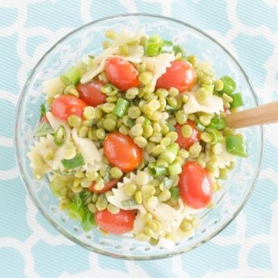 salade de pois cassés et basilic
