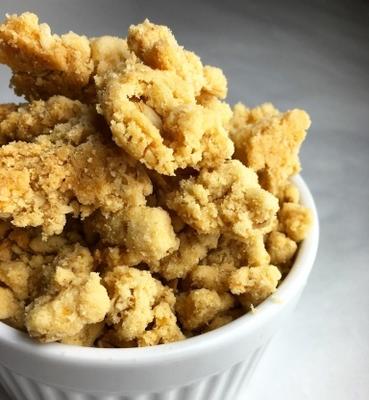 Streusel à la vanille et à la polenta
