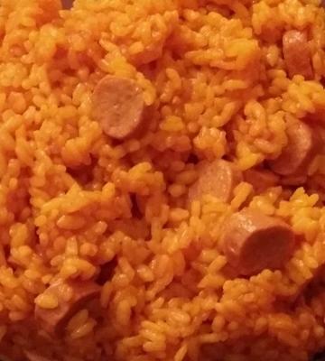 riz et salchicha