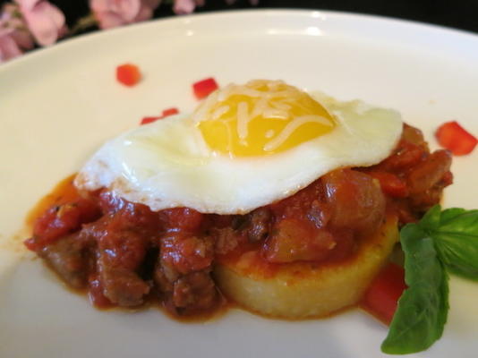 saucisse et polenta ragu faciles